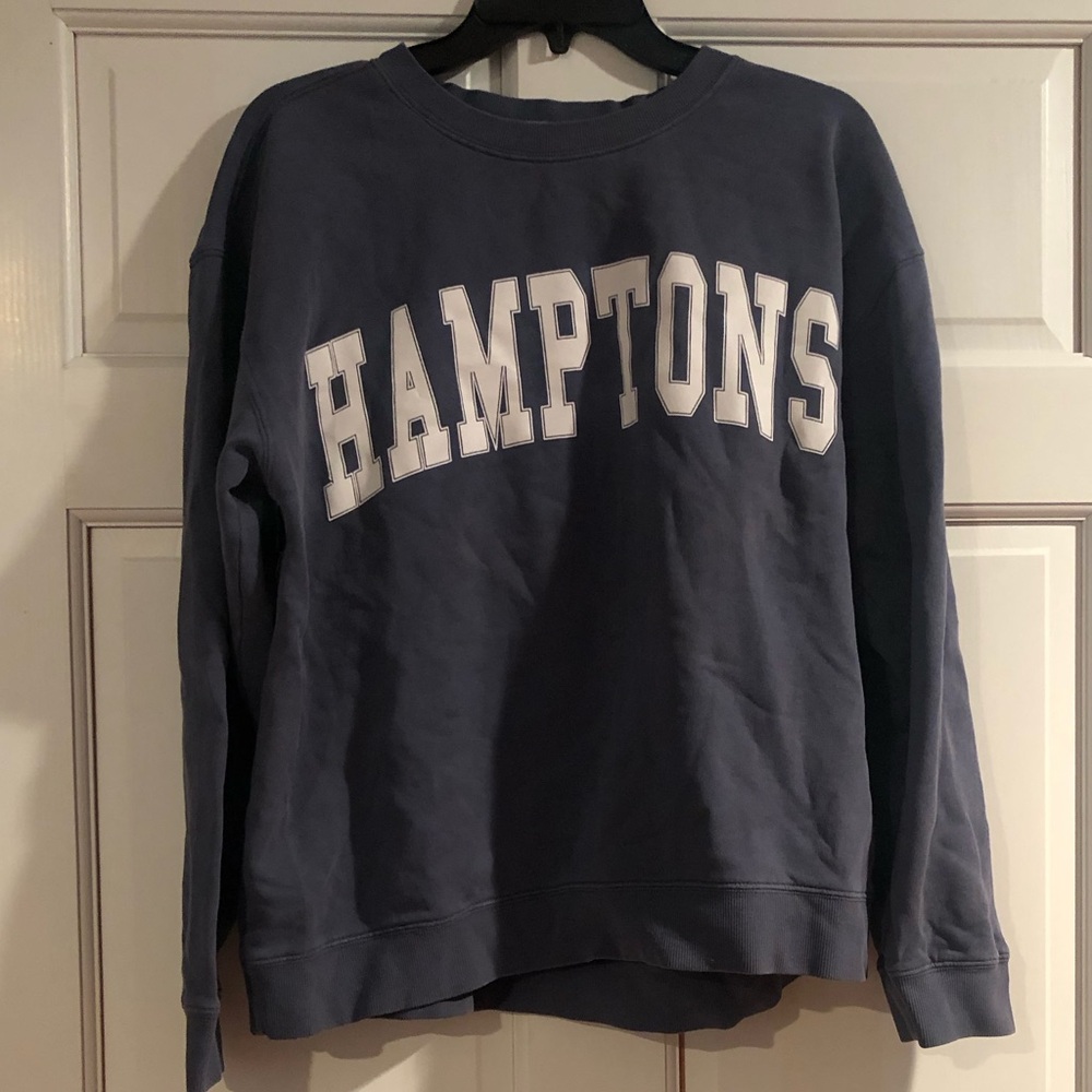 Ocean Drive Navy Sweatshirt with White Lettering